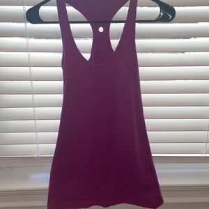 Purple lulu lemon tank top